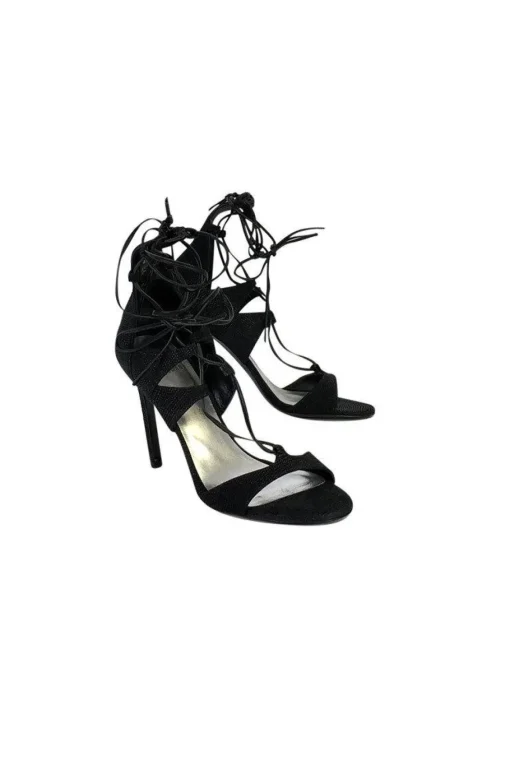 Stuart Weitzman - Black Strappy Heels Sz 7.5