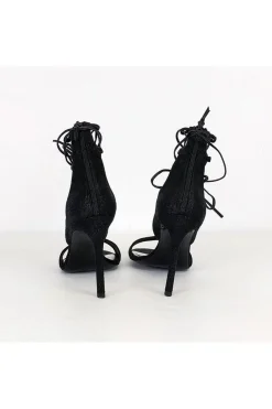 Stuart Weitzman - Black Strappy Heels Sz 7.5