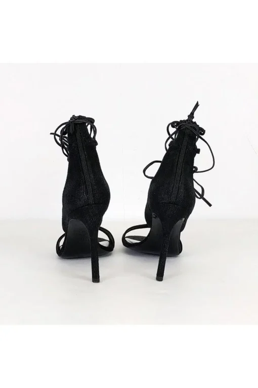 Stuart Weitzman - Black Strappy Heels Sz 7.5