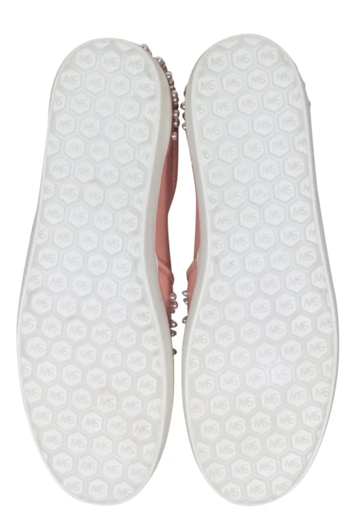 Stuart Weitzman - Blush Pink Slip On Pearl trim Flats Sz 11.5