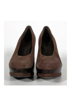 Stuart Weitzman - Brown Suede Platform Pumps Sz 6