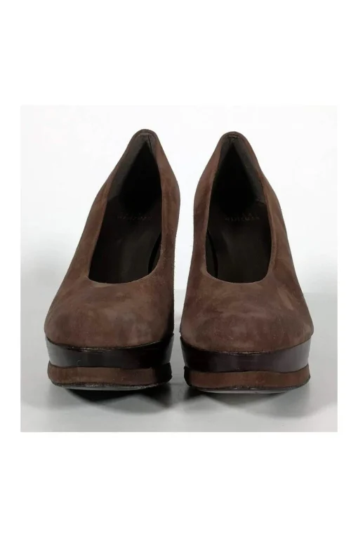 Stuart Weitzman - Brown Suede Platform Pumps Sz 6