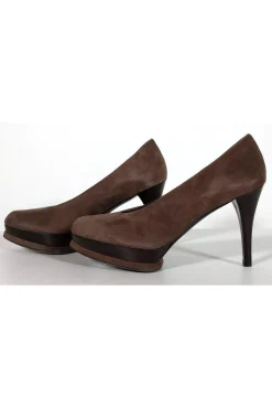 Stuart Weitzman - Brown Suede Platform Pumps Sz 6