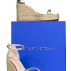Stuart Weitzman - Gold Espadrille Wedge Heels Sz 9.5
