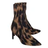 Stuart Weitzman - Tan & Black Leopard Print Short Boots Sz 7