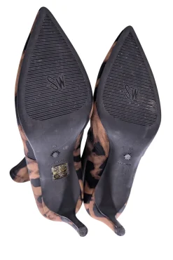 Stuart Weitzman - Tan & Black Leopard Print Short Boots Sz 7