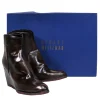 Stuart Weitzman - Walnut Marbled Leather "Rho" Ankle Booties Sz 9