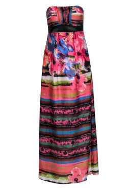 Sue Wong - Multicolor Floral Print Maxi Gown Sz 4