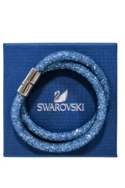 Swarovski - Blue “Stardust” Double Wrap Bracelet