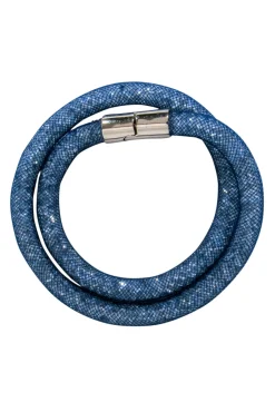 Swarovski - Blue “Stardust” Double Wrap Bracelet