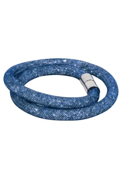 Swarovski - Blue “Stardust” Double Wrap Bracelet