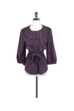 Tabitha - Purple Wool Blend Jacket Sz 10