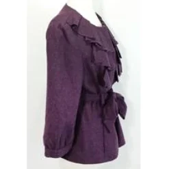 Tabitha - Purple Wool Blend Jacket Sz 10