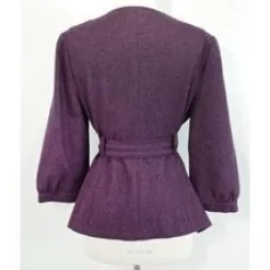 Tabitha - Purple Wool Blend Jacket Sz 10