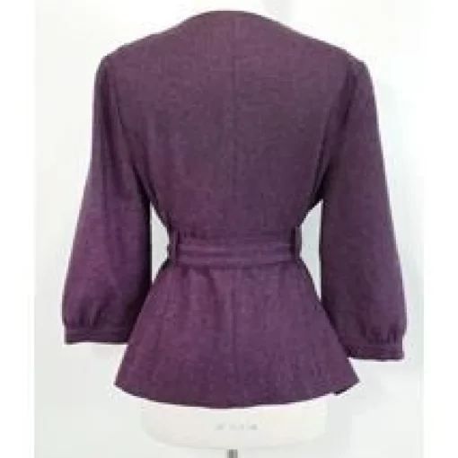 Tabitha - Purple Wool Blend Jacket Sz 10