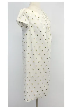 Tara Jarmon - Ivory & Yellow Floral Cotton Blend Dress Sz 6
