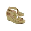 Taryn Rose - Tan Strappy Krissy Espadrille Wedges Sz 7.5