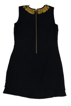 Ted Baker - Black Dress w/ Sequin Collar Sz 4