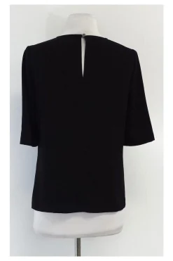 Ted Baker - Black Jeweled Neckline Blouse Sz 6