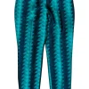 Ted Baker - Blue Art Deco Patterned Tapered Leg Pants Sz 4