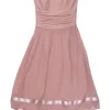 Ted Baker - Blush Silk Strapless Dress Sz 2