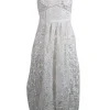 Ted Baker - Ivory Eyelet Lace Midi Dress Sz 4