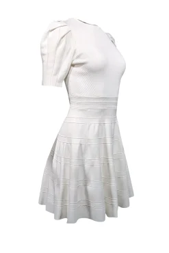 Ted Baker - Ivory Knit Short Sleeve Dress Sz 4