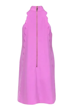 Ted Baker - Light Pink High Neck Tunic Dress w/ Scalloped Trim Sz 6