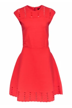 Ted Baker - Neon Coral Knit Dress Sz 10