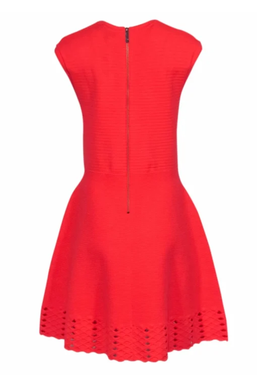 Ted Baker - Neon Coral Knit Dress Sz 10