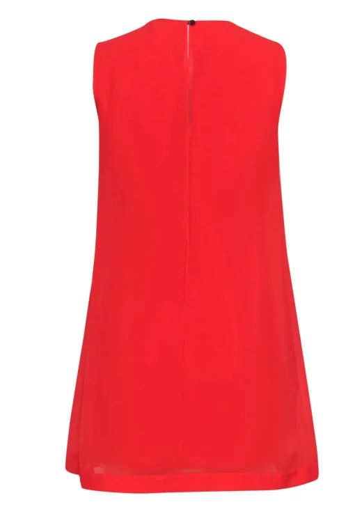 Ted Baker - Orange Sleeveless Mini Dress w/ Bow and Slit Sz 8