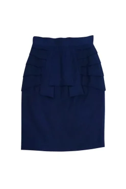 Temperley London - Navy Blue Pencil Skirt Sz 2