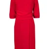 The Fold - Red Cropped Sleeve Knee Length Dress Sz 4