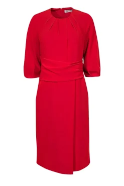 The Fold - Red Cropped Sleeve Knee Length Dress Sz 4