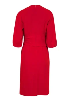 The Fold - Red Cropped Sleeve Knee Length Dress Sz 4