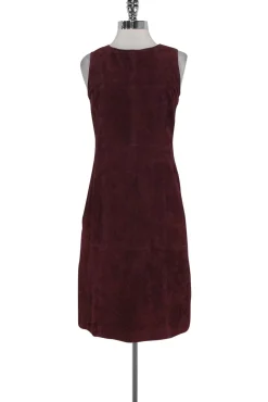 Theory - Auburn Smoke Parnella Suede Dress Sz 4