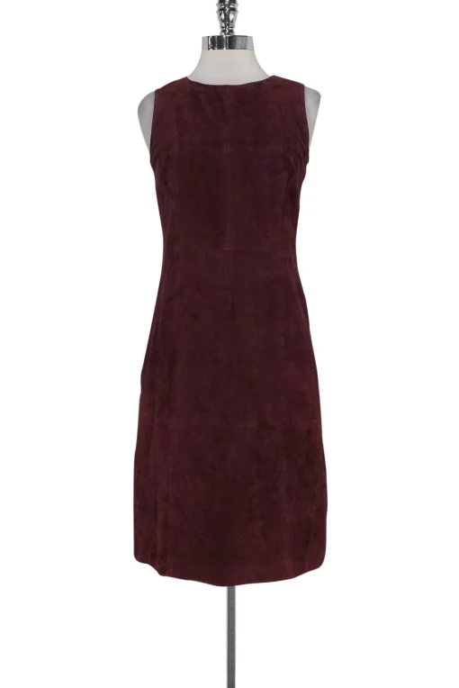 Theory - Auburn Smoke Parnella Suede Dress Sz 4