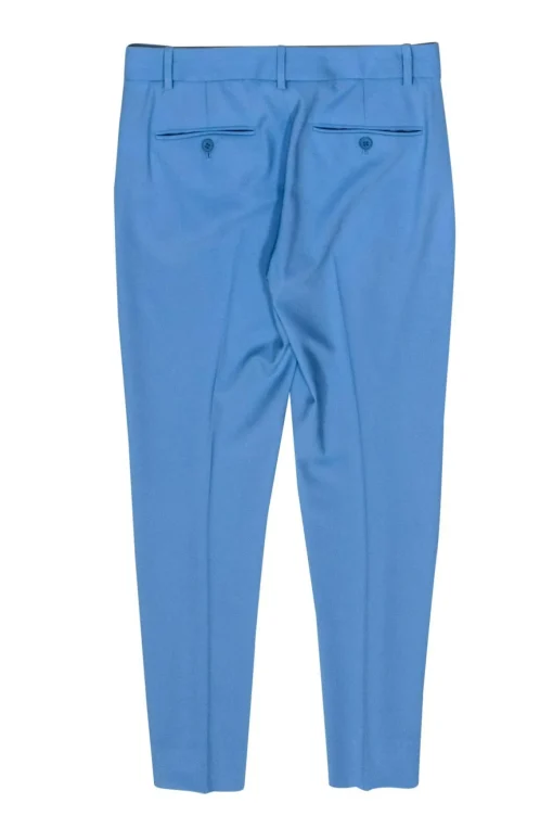Theory - Baby Blue Tapered Leg Wool Trousers Sz 0