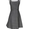 Theory - Black & White Flared Dress Sz 2