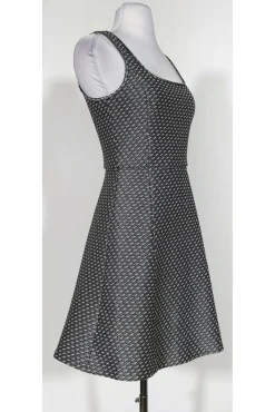 Theory - Black & White Flared Dress Sz 2