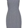 Theory - Black & White Houndstooth Sleeveless Sheath Dress Sz 8