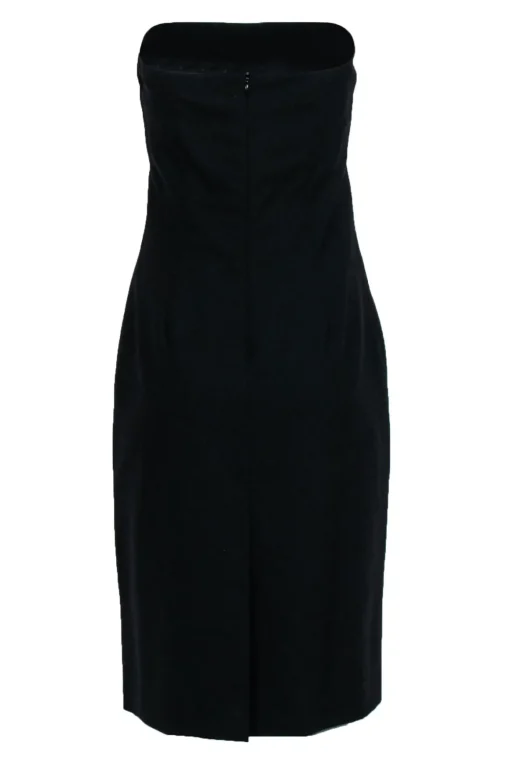Theory - Black Strapless Midi Dress Sz 8