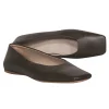 Theory - Brown Leather Square Toe Flats Sz 7.5