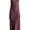 Theory - Copper Satin Sleeveless Maxi Dress Sz 2