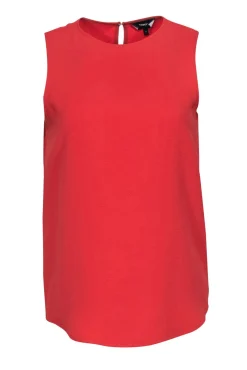 Theory - Coral Textured Relaxed Tank Sz S
