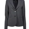 Theory - Dark Grey & Black Wool Blend Blazer Sz 6