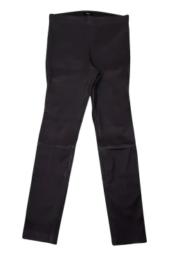 Theory - Dark Redwood Lamb Leather Leggings Sz 10