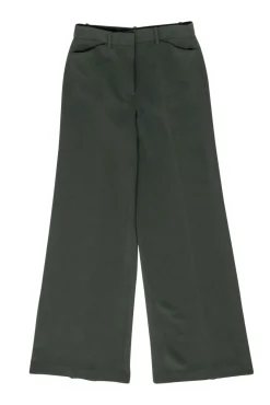 Theory - Dark Rosemary Crepe Wide-Leg Pants Sz 2