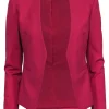 Theory - Fuchsia Open Front Faux Pocket Blazer