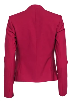 Theory - Fuchsia Open Front Faux Pocket Blazer